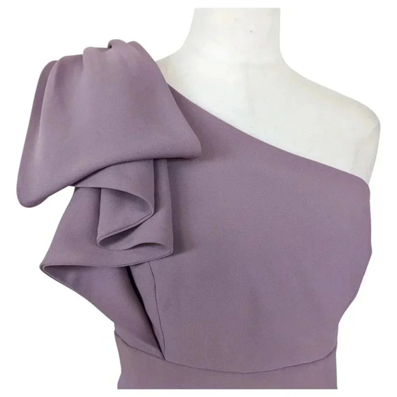 AFTER SIX Bowed One-Shoulder Trumpet Formal Dress Size 8 - Picture 3 of 8